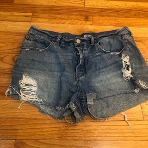 BDG distressed cut off jean shorts